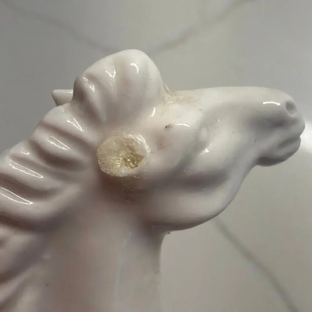 Vintage Blanc de Chine Horse Figurine - Chinese Export Porcelain, 1950s